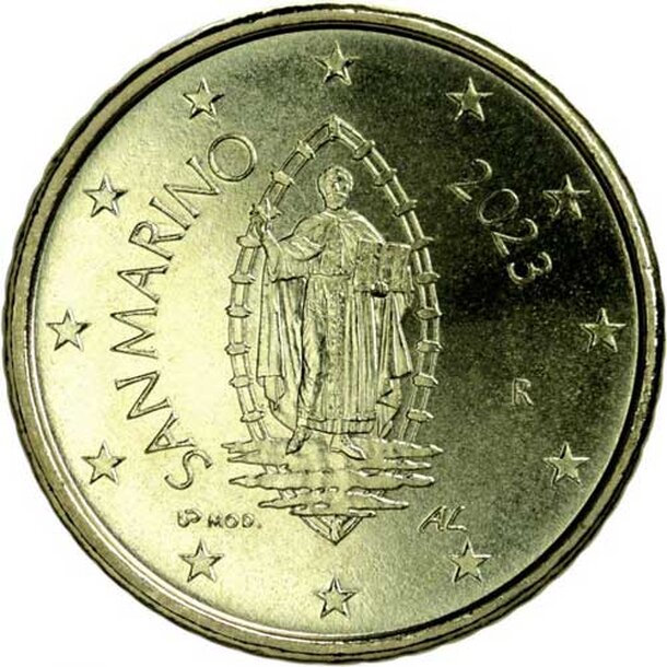 50 cent - obehová minca san maríno 2026 - san-marino-2026-50-cent-2