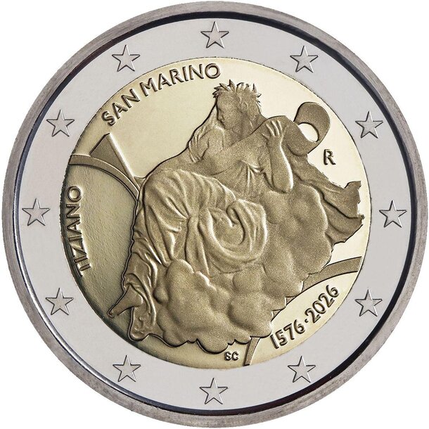 2 euro san marino 2026 - tiziano - 2 euro San Marino 2026 - Tiziano-1