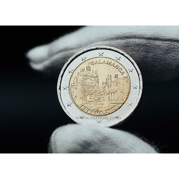 2 euro španielsko 2025 - staré mesto salamanca - 2 EURO Španielsko 2025 - Staré mesto Salamanca vodotlač  2