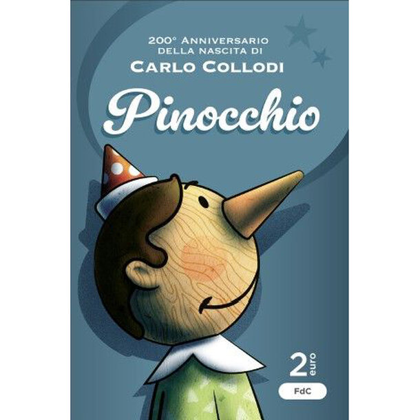 2 euro taliansko 2026 - pinocchio - coincard - 2 euro Taliansko 2026 - Pinocchio - coincard-1