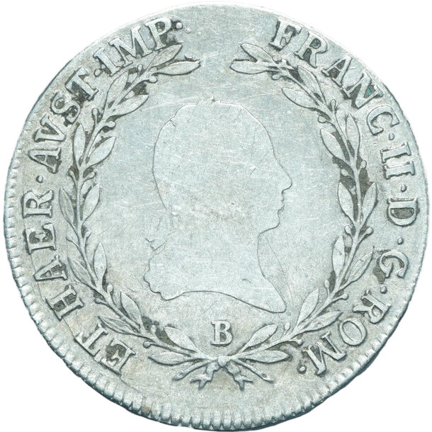 20 grajciar františek ii.1806 b - 20-kreuzer-1806-b-frantisek-ii-7