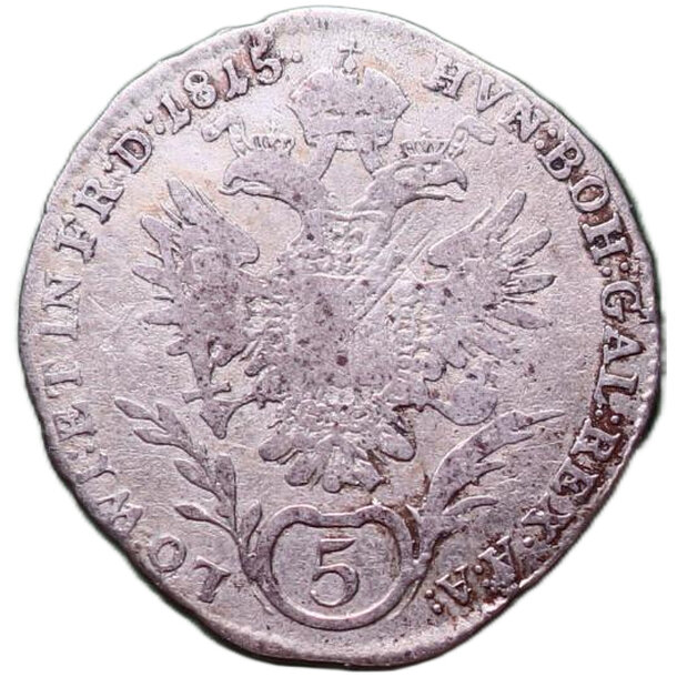 5 grajciar františek ii.1815 a - 5 Grajciar František II.1815 A-2