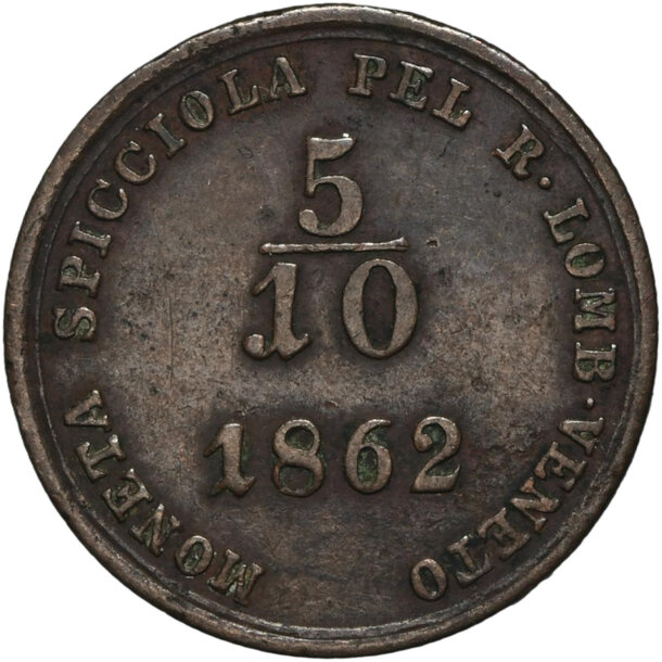 5/10 soldo františek jozef i.1862 a - 5-10-soldo-1862-frantisek-josef-i-1