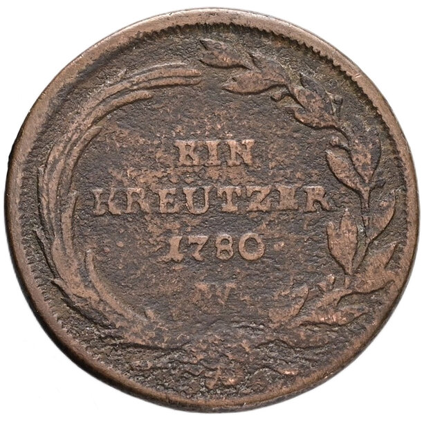 1 grajciar mária terézia 1780 w - 1 Grajciar Mária Terézia 1780 W-2