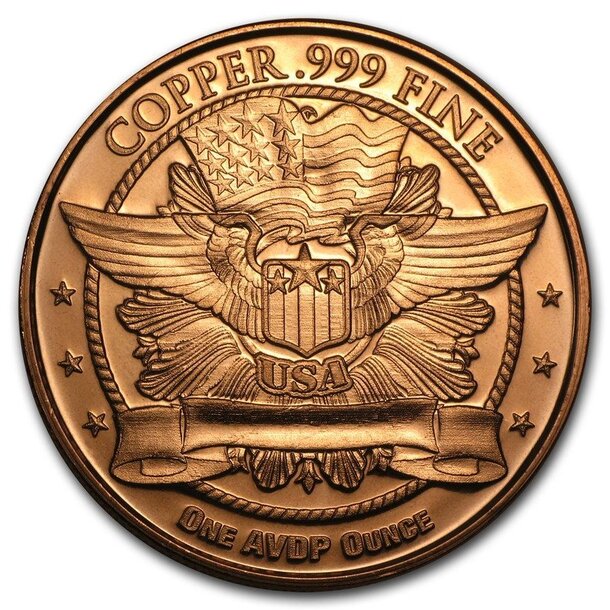 Medená minca fighter jet p51 mustang 1 unca - 1oz-copper-fighter-jet-p51-mustang-round-reverse