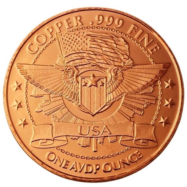 Medená minca pteranodon 1 unca - 1oz-copper-obverse_4