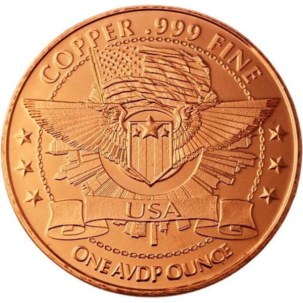 Medená minca velociraptor 1 unca - Medená minca Velociraptor 1 Oz-2