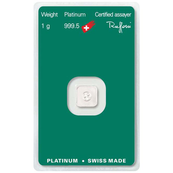 Platinová tehlička argor-heraeus 1 g - tehlicka-platinum-2