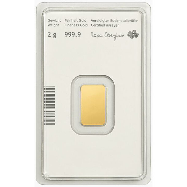 Zlatá tehlička münze österreich 2 g - Zlatá tehlička münze österreich 2 g-2