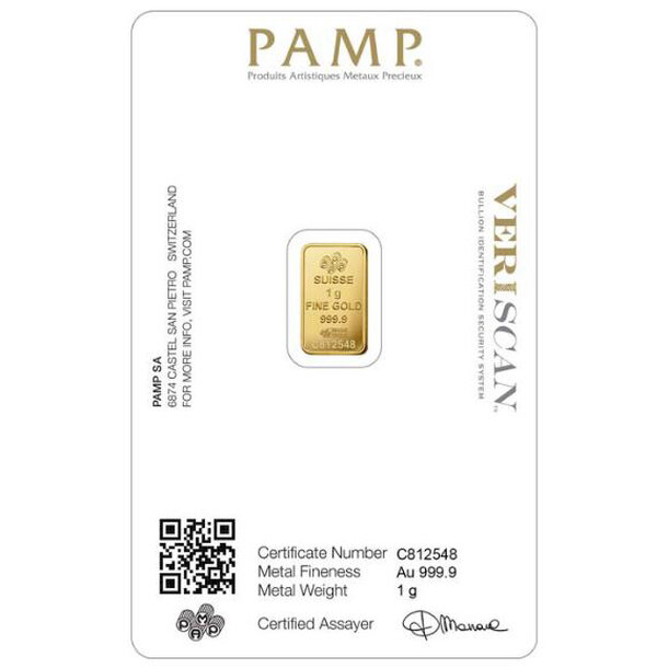 Zlatá tehlička pamp fortuna 1 g - zlata-tehlicka-pamp-1-g-3