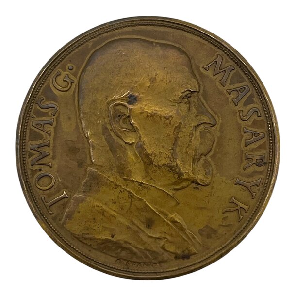 Bronzová medaila t.g. masaryk 85. narodeniny 1935 - Bronzová medaila T.G. Masaryk 85. narodeniny 1935 -1