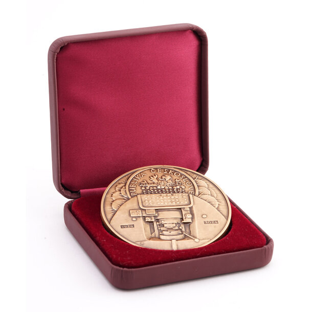 Medaila slovensko 2024 - 100. výročie razby 5 haliernika 1924 - medaila-5hal_mosadz-3