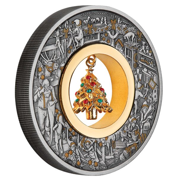 2 dollars austrália 2025 - santova dielňa - 2-dollars-santas-workshop-2025-2oz-silver-antiqued-3