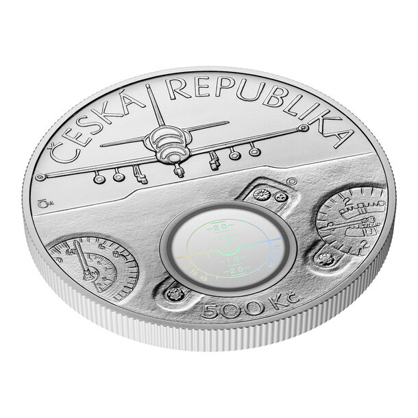 500 koruna česko 2025 - lietadlo aero l-39 - 500-kc-2025-aero-3