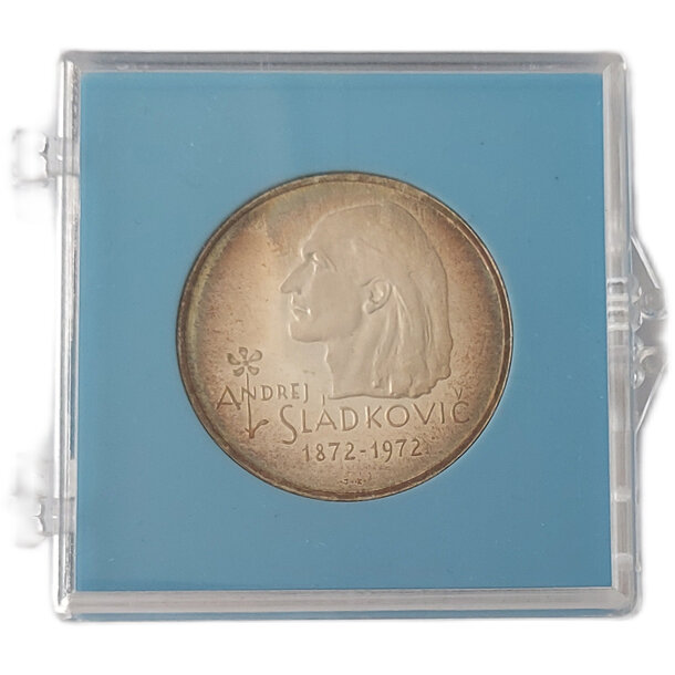 20 kčs československo 1972 - andrej sládkovič - proof - 20 Kčs ČSR 1972 - Andrej Sládkovič - proof-1