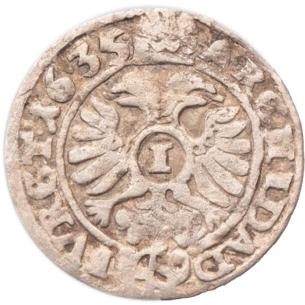 1 grajciar ferdinand ii. 1635 olomouc (ol mf) - Ferdinand-II-1-Grajciar-1635-Olomouc-2