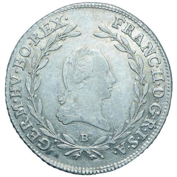 20 grajciar františek ii.1802 b - 20-kreuzer-1802-b-1