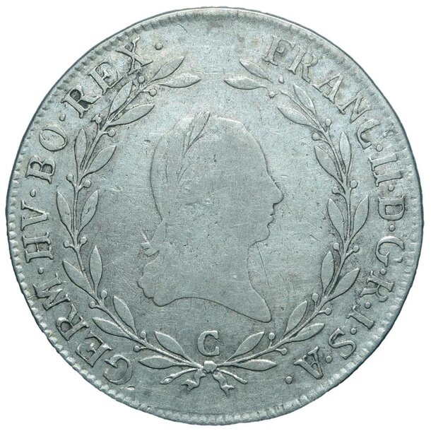 20 grajciar františek ii.1802 c - 20-kreuzer-1802-c-1