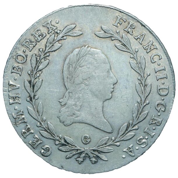 20 grajciar františek ii.1804 g - 20-kreuzer-1804-g-1