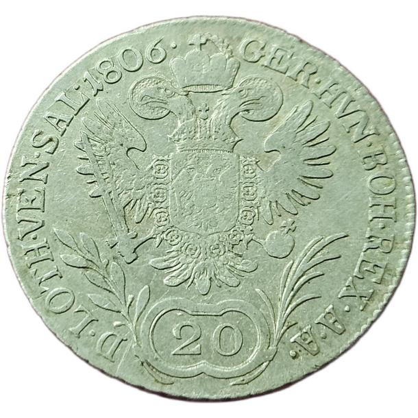 20 grajciar františek ii.1806 b - 20-krejcar-1806b-frantisek-ii-257146759
