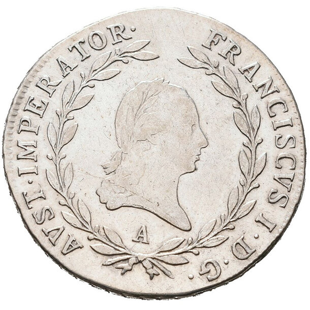 20 grajciar františek ii.1808 a - 20-kreuzer-1808-a-frantisek-ii-1