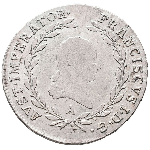 20 grajciar františek ii.1810 a - 20-kreuzer-1810-a-frantisek-ii-1