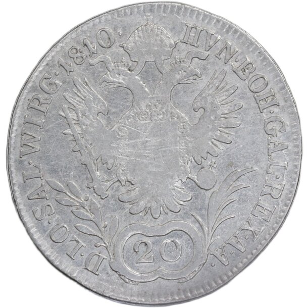 20 grajciar františek ii.1810 a - 20 grajciar františek ii.1810 a - 20-kreuzer-1810-a-frantisek-ii-4