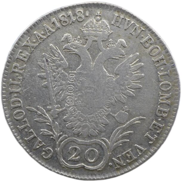 20 grajciar františek ii.1818 a - 20 Grajciar František II.1818 A-2