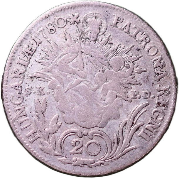 20 grajciar mária terézia 1780 b (sk-pd) - 20 Grajciar Mária Terézia 1780 B SK-PD-2