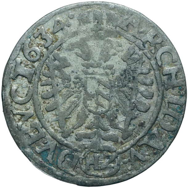 3 grajciar ferdinand ii. 1634 vratislav (vr hz) - 3-kreuzer-1634-vratislav-ferdinand-ii-2