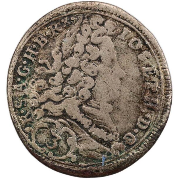 3 grajciar jozef i. 1706 mníchov (mn) - 3 Grajciar Jozef I. 1706 Mníchov MN-1