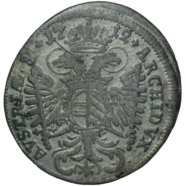 3 grajciar karol vi. 1712 mníchov (mn) - 3-kreuzer-1712-mnichov-karel-vi-2