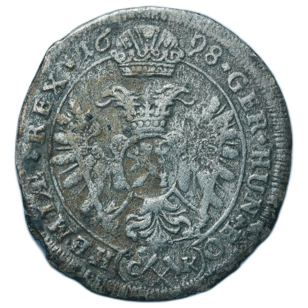 3 grajciar leopold i. 1698 kutná hora (kh) - 3-kreuzer-1698-kutna-hora-leopold-i-2