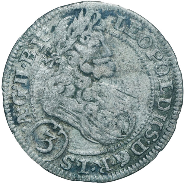 3 grajciar leopold i. 1705 vratislav (br fn) - 3-kreuzer-1705-vratislav-leopold-i-2