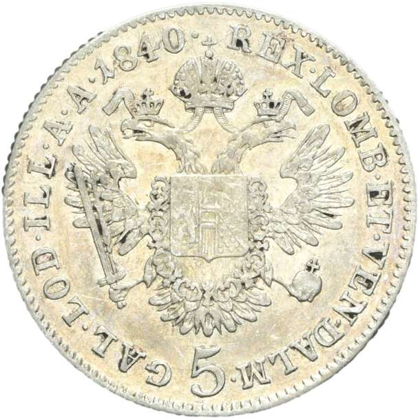 5 grajciar ferdinand v. 1840 c - 5 Grajciar Ferdinand V. 1840 C-2