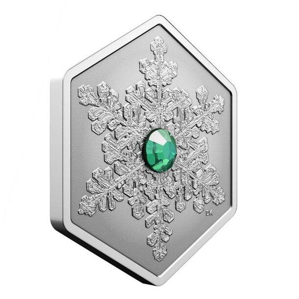 20 dollars kanada 2025 - snehová vločka - proof - 20 Dollars Kanada 2025 - Snehová vločka-3