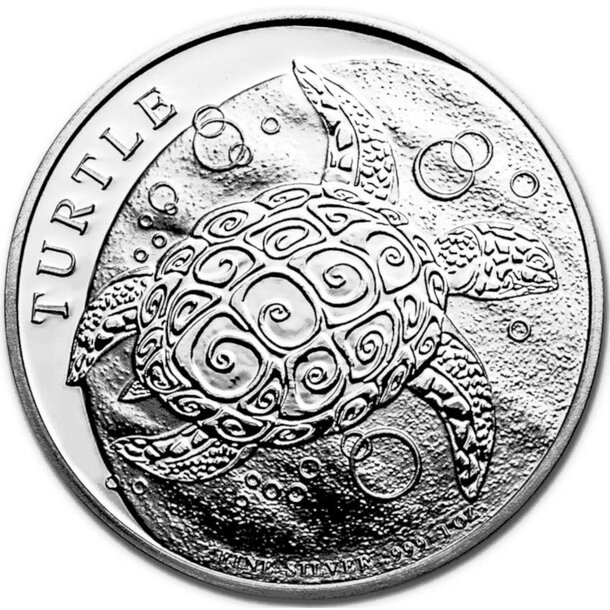 2 dollars niue 2022 - korytnačka - 2022-1oz-niue-silver-hawksbill-turtle-coin-bu-reverse