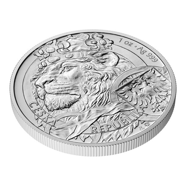 2 dollars niue 2025 - český lev - ceskylev20251ozagstd3da-1024