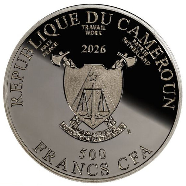 500 francs kamerun 2026 - rok koňa - proof - 500-francs-kamerun-rok-kona-2