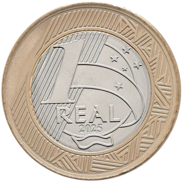 1 real brazília 2025 - 60 rokov centrálnej banky - 1 Real Brazília 2025 - 60 rokov centrálnej banky-2