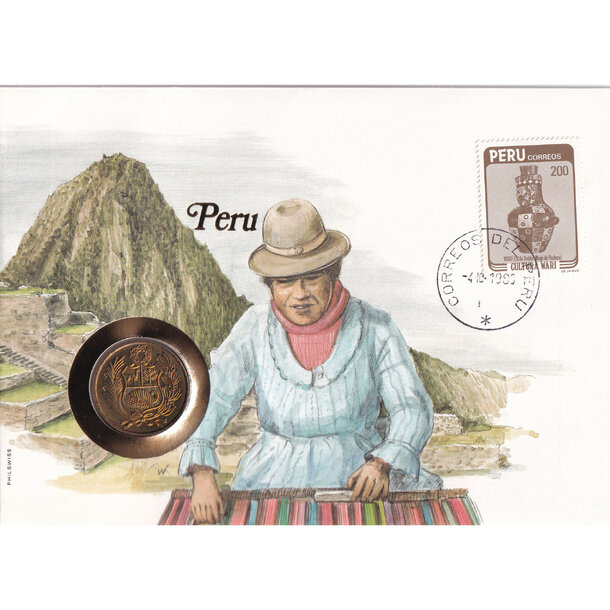 Numizmatická obálka peru 1982 - Numizmatická obálka Peru 1982-1