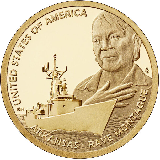 1 dolár usa 2025 - american innovation - arkansas - arkansas 1D