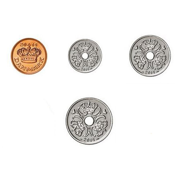 Set mincí dánsko 2007-2013 - Set mincí - Dánsko 4 ks 2007-2013-2