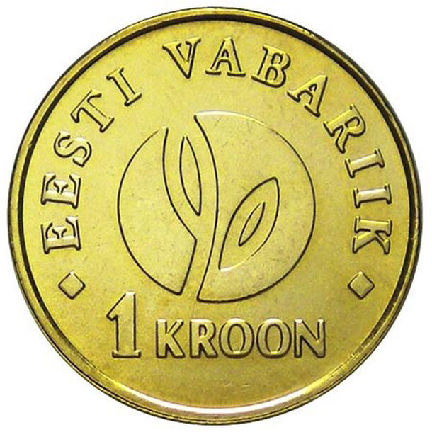 1 kroon estónsko 2008 - republika - 1 Kroon Estónsko 2008 - Republika