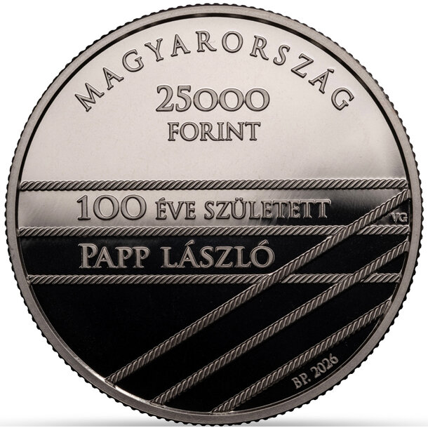 25 000 forint maďarsko 2026 - lászló papp - proof - 25 000 Forint Maďarsko 2026 - László Papp-2