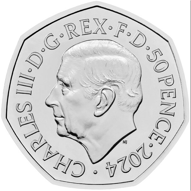 50 pence veľká británia 2024 - mammuthus - stegosaurus1
