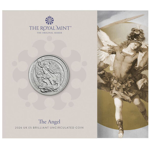 5 pounds veľká británia 2026 - the angel - PM 5 Pounds Veľká Británia 2026 -The Angel3