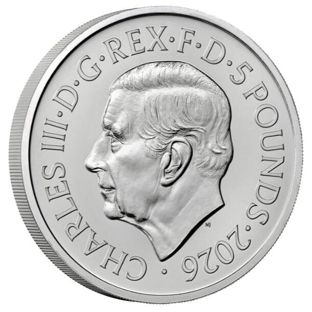 5 pounds veľká británia 2026 - tudor dragon - PM 5 Pounds Veľká Británia 2026 -Tudor Dragon2