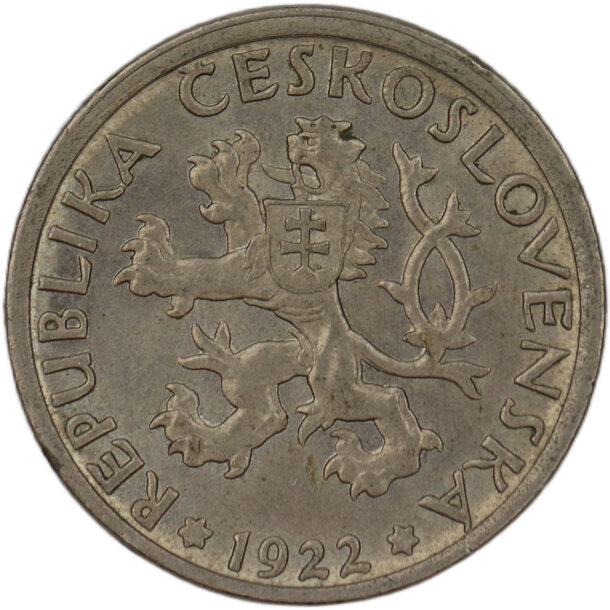 1 koruna československo 1922 - 1 Koruna ČSR 1922-2