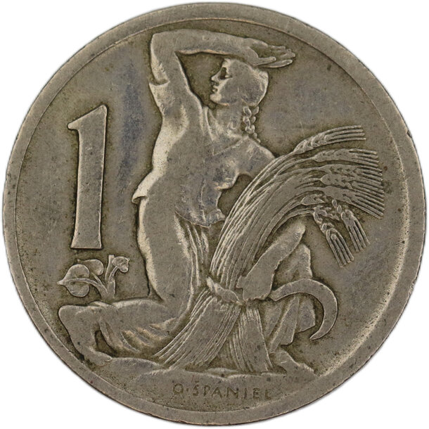 1 koruna československo 1922 - 1 Koruna ČSR 1922 3-1